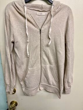 Ocean Drive Cream/Ivory Zip-Down Sweatshirt